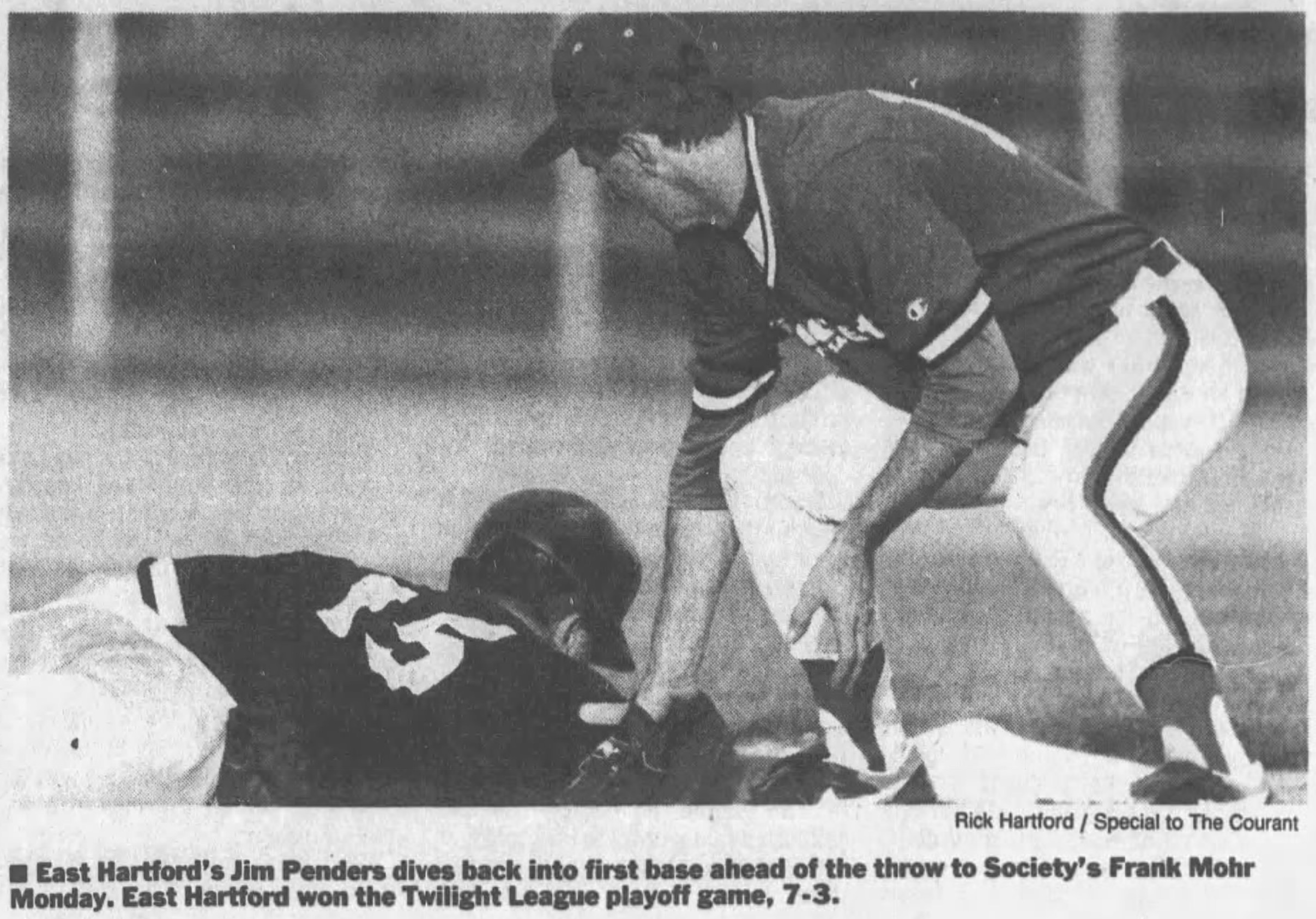 Baseball Bloodlines: The Penders Family 11 1991 Jim Penders East Hartford Jets and Frank Mohr Society for Savings