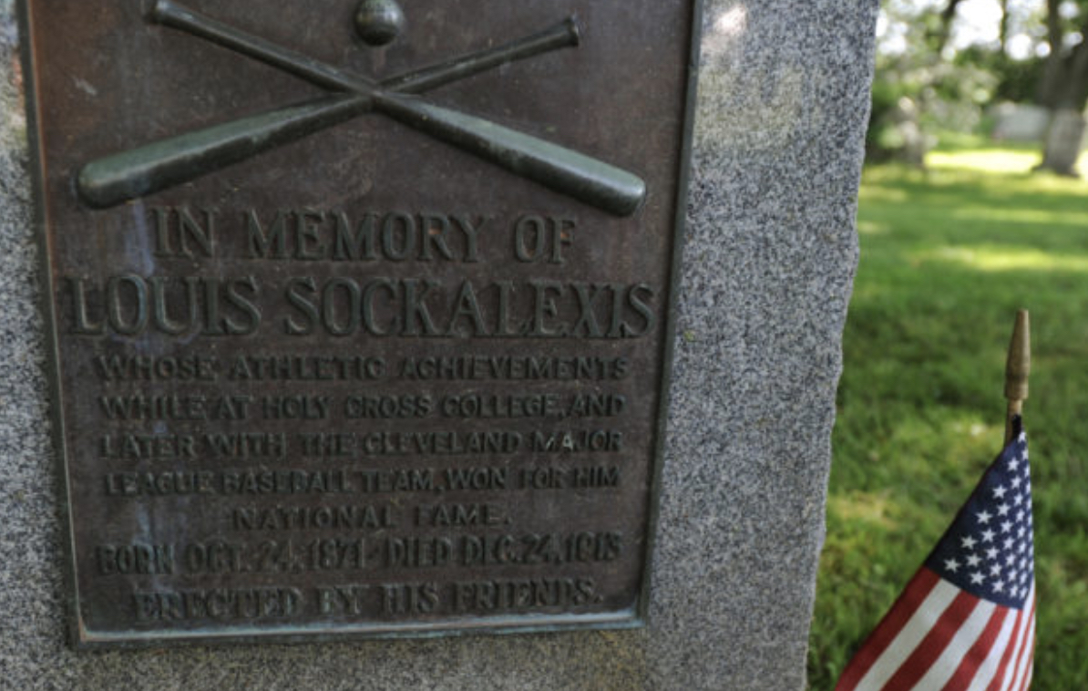 Burial Site of Louis Sockalexis, Indian Island, Maine.