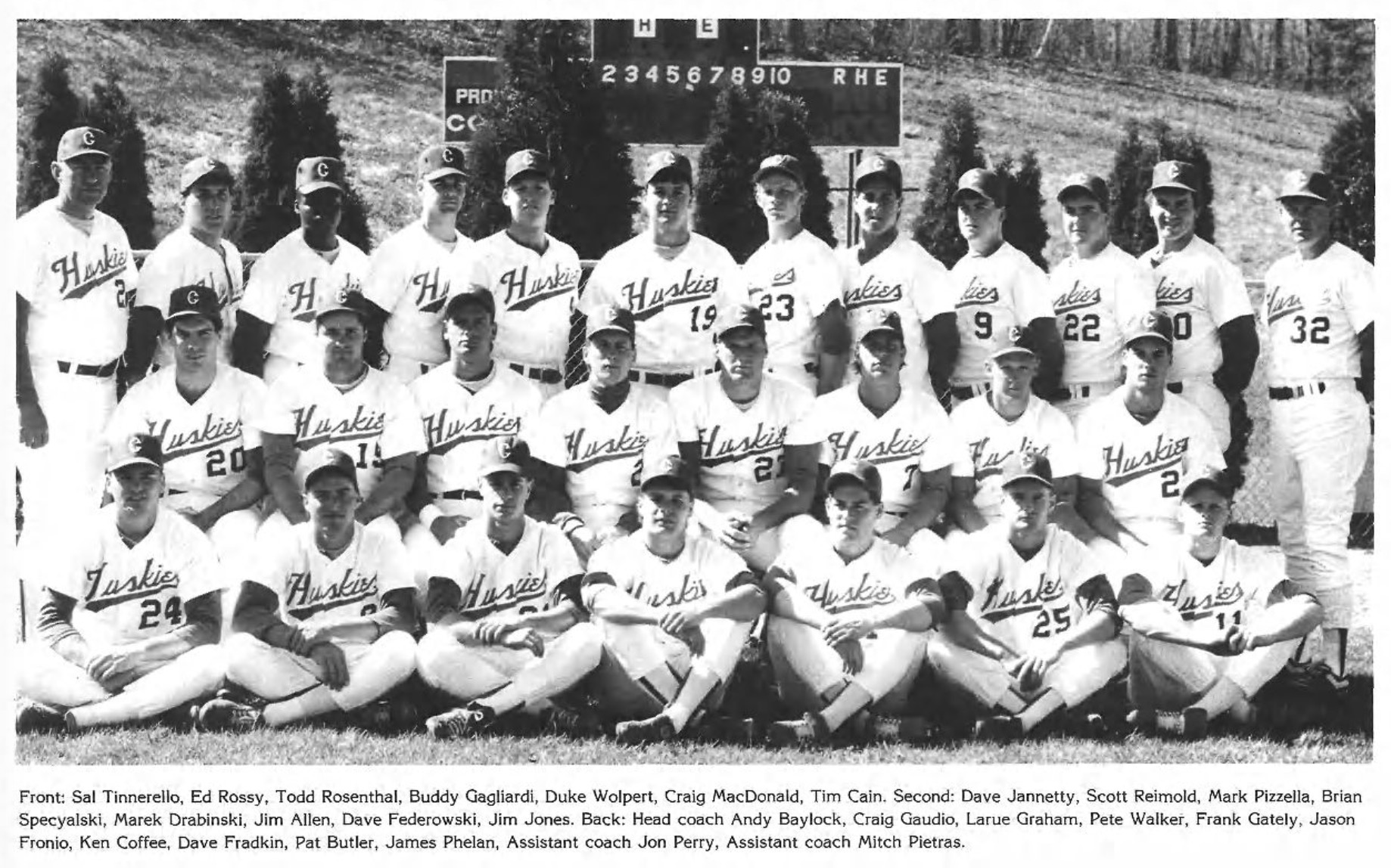 1989 UConn Baseball Team
