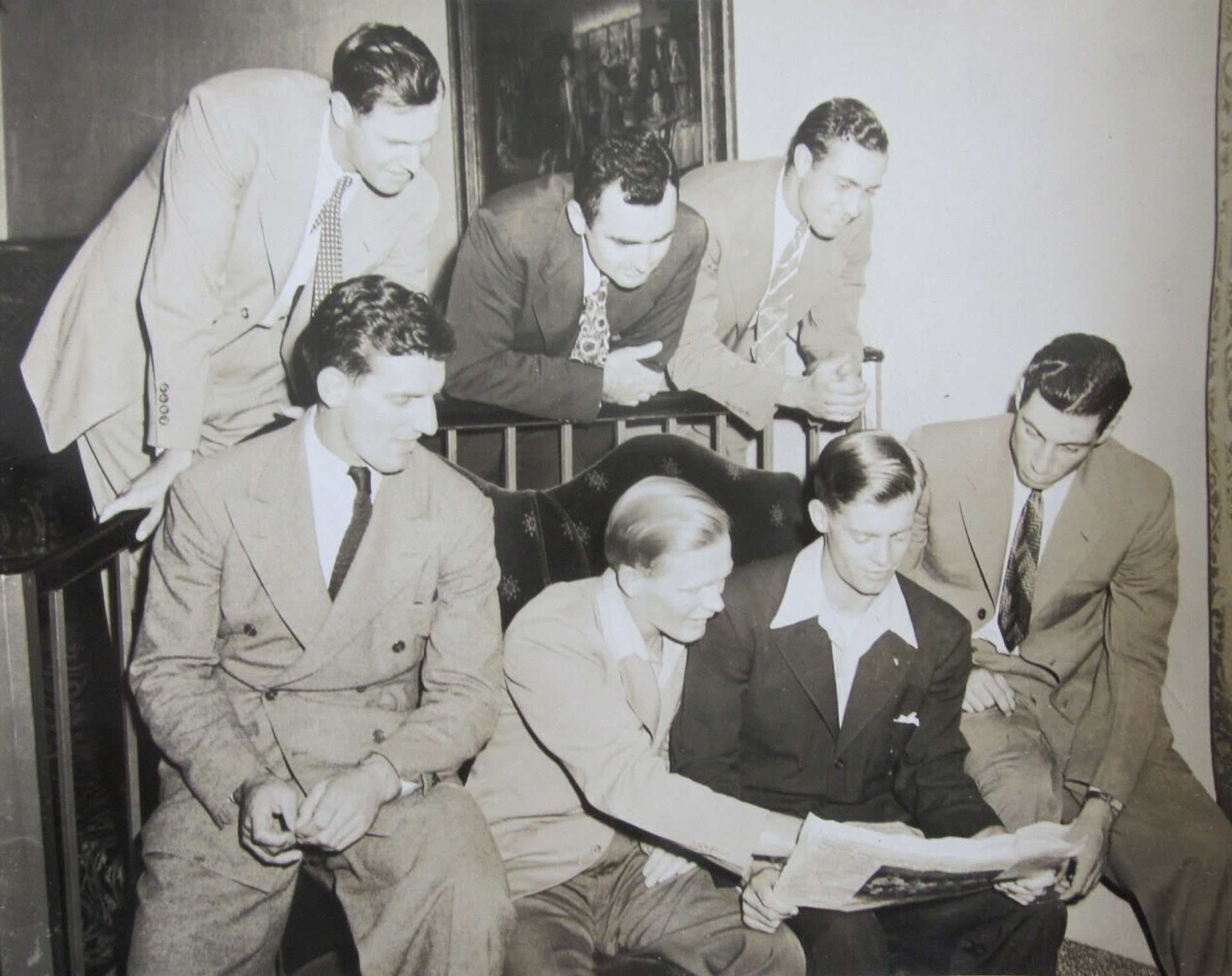 Former Hartford players on the road with the Boston Bees 1941.