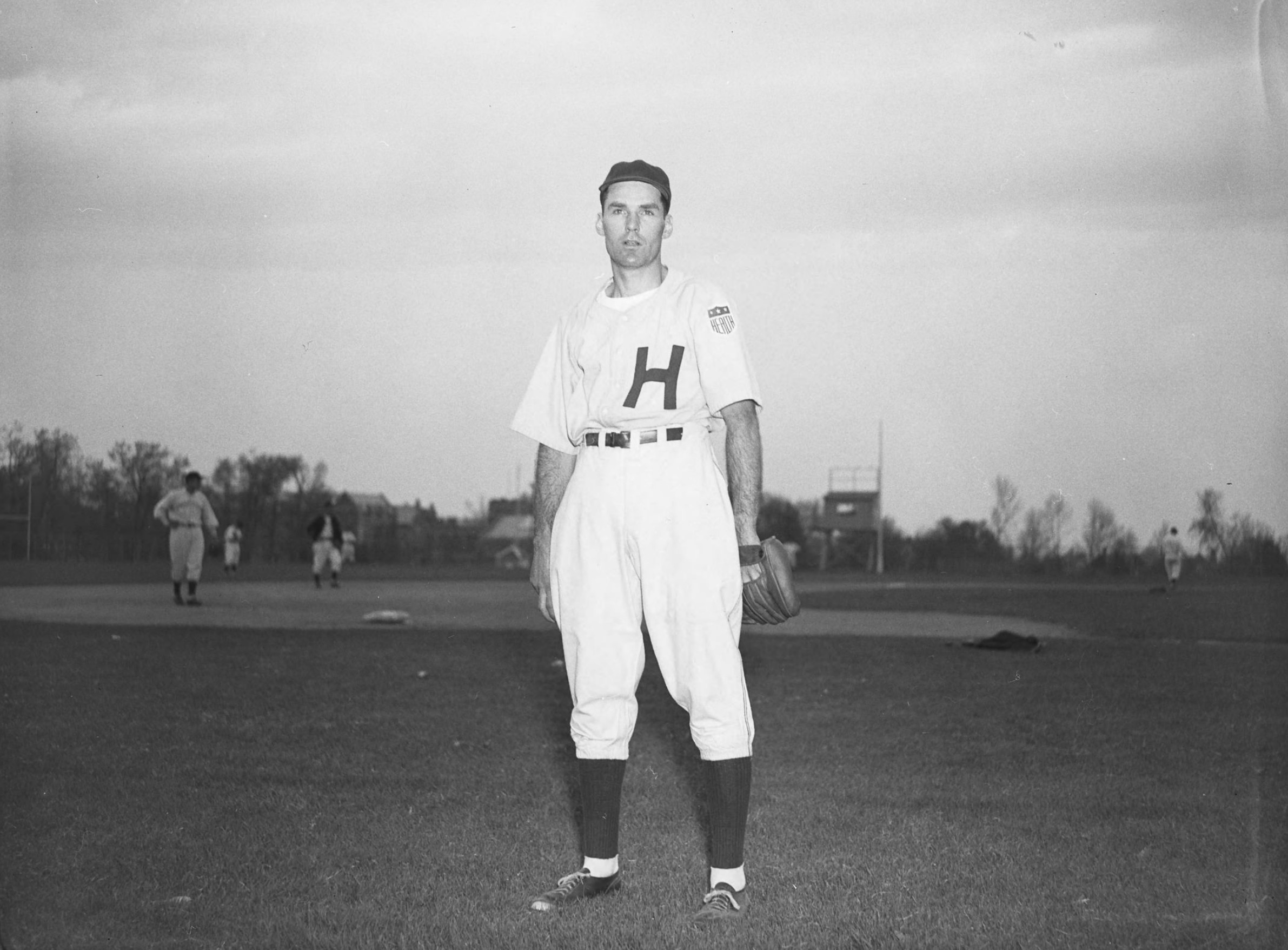 Ben Cardoni, Pitcher, Hartford Bees, 1943.