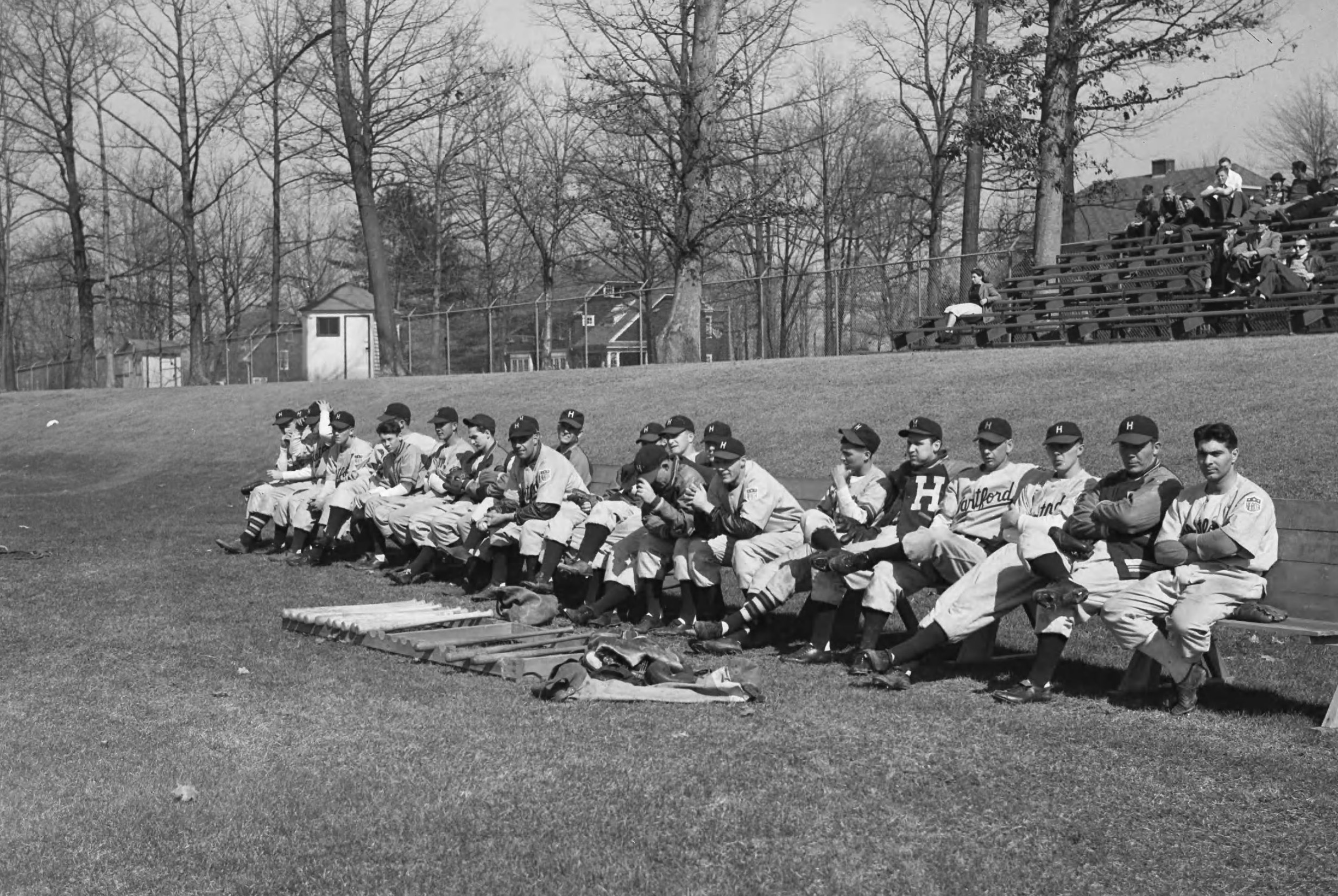 1943 Hartford Bees at University of Connecticut, 1943.