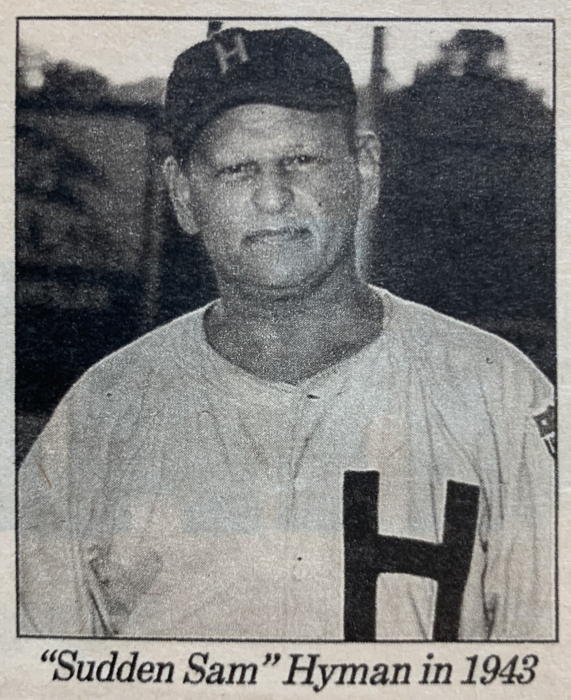 Sam Hyman, Pitcher, Hartford Senators, 1943.