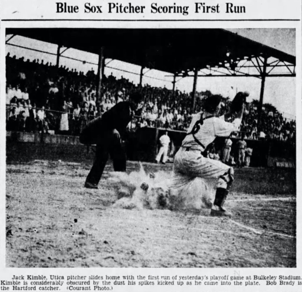 Bob Brady, Catcher, Hartford Senators, 1944.