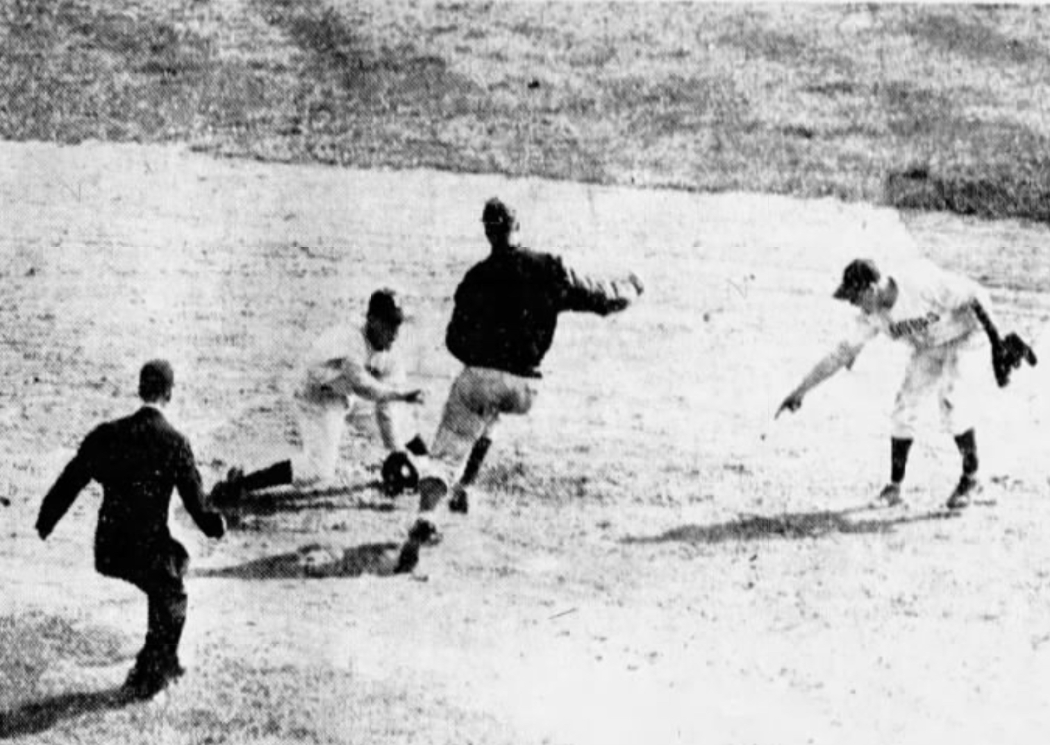 Charlie Aickley, Shortstop and Steve Shemo, Second Baseman of the Hartford Bees at Bulkeley Stadium 1944.