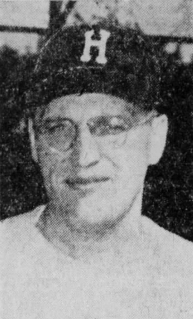 Pete Naktenis, Pitcher, Hartford Senators, 1944.