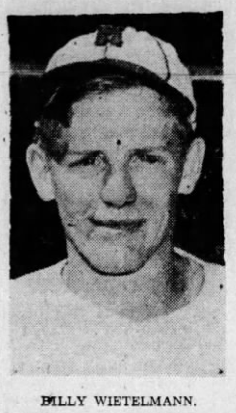 Billy "Whitey" Wietelmann, Infielder, Hartford Senators, 1945