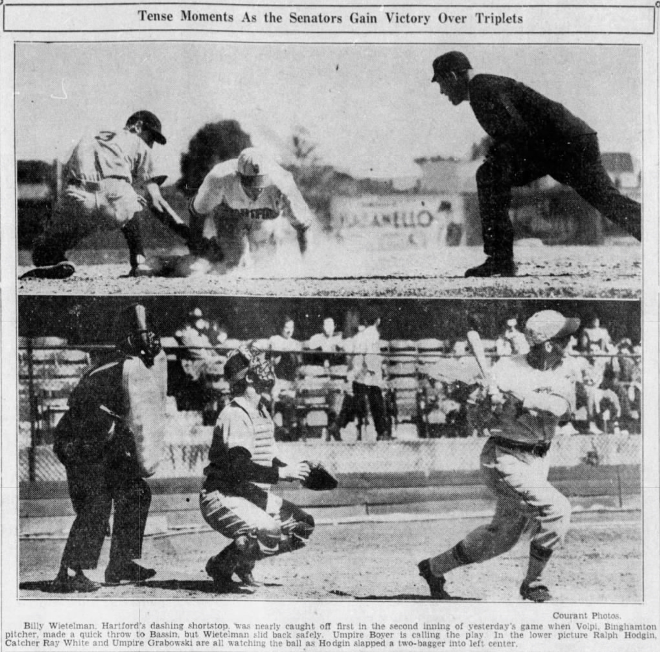 Hartford vs. Binghamton, June 7, 1939.