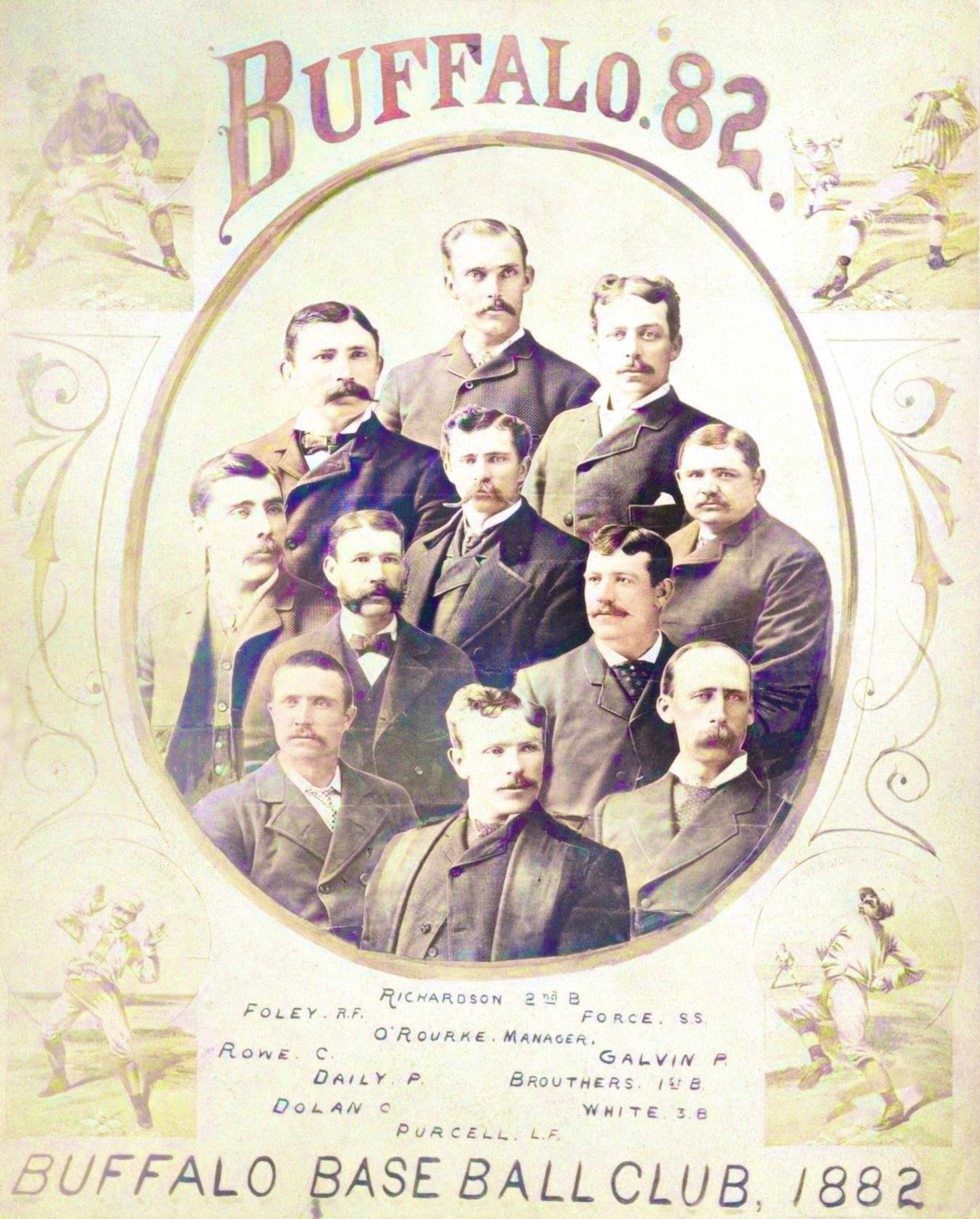 BASEBALL PROVIDENCE BASE-BALL CLUB TEAM MEMBERS BASEBALL BAT CAP 1882  GENEALOGY