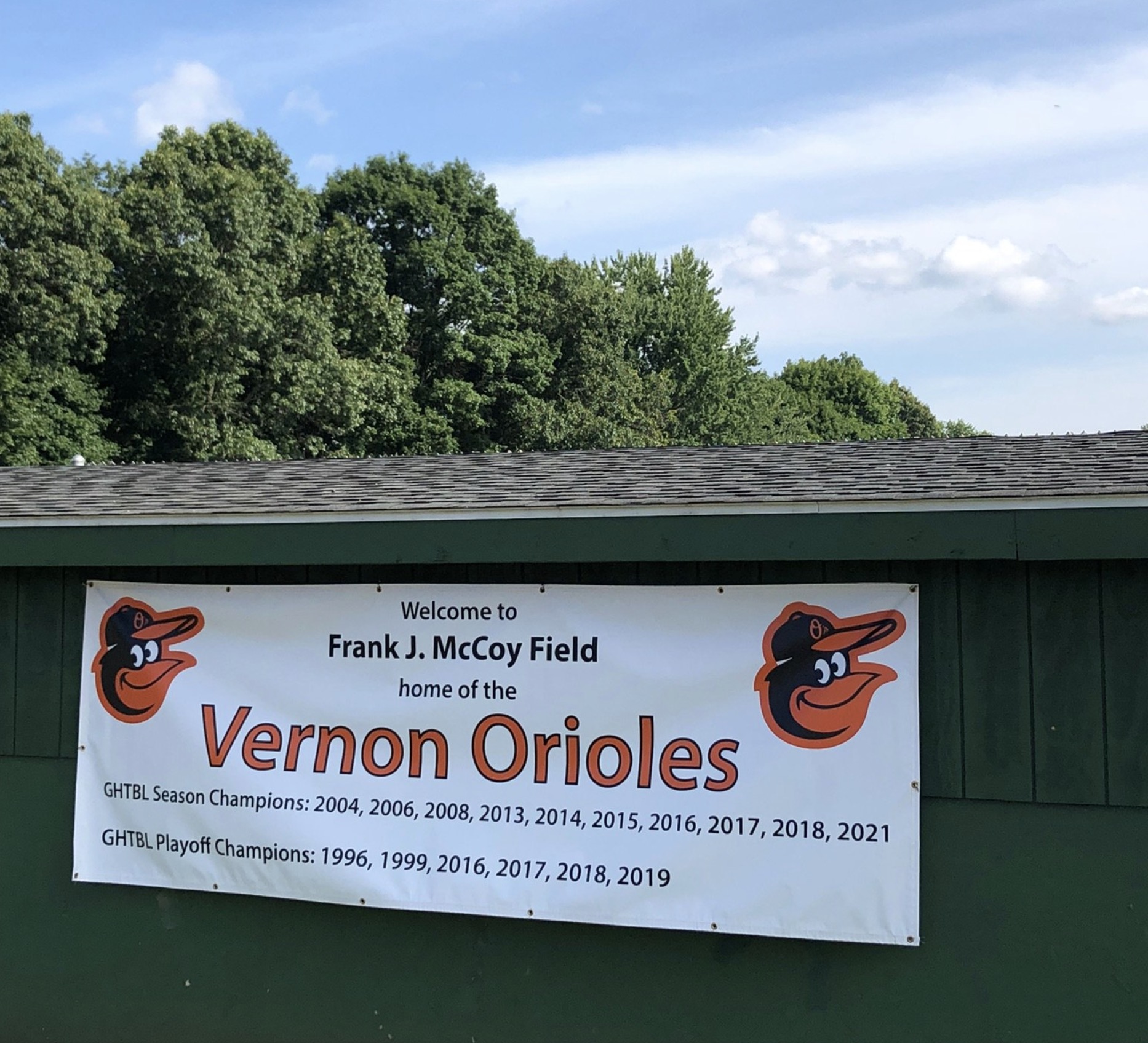 2022 Vernon Orioles Banner
