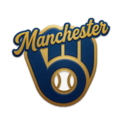 Manchester Brewers GHTBL Baseball League Logo Connecticut
