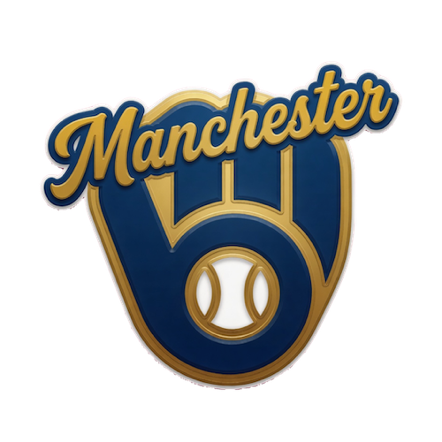Manchester Brewers GHTBL Baseball League Logo Connecticut